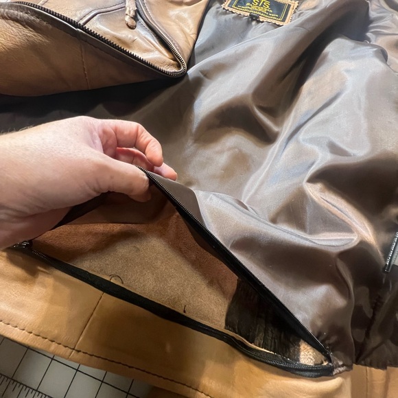 STS Ranch Wear Western Rodeo Leather jacket Fringe 2XL - 1X Plus Size Brown - Picture 12 of 16